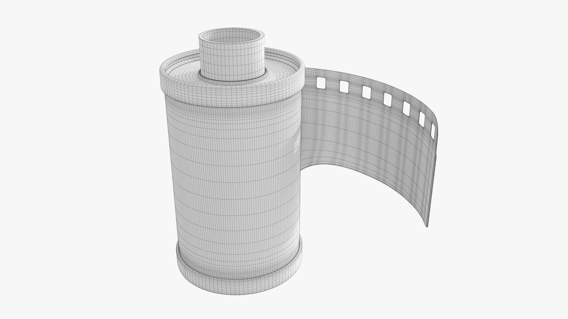 Photographic film cassette 3D model_7