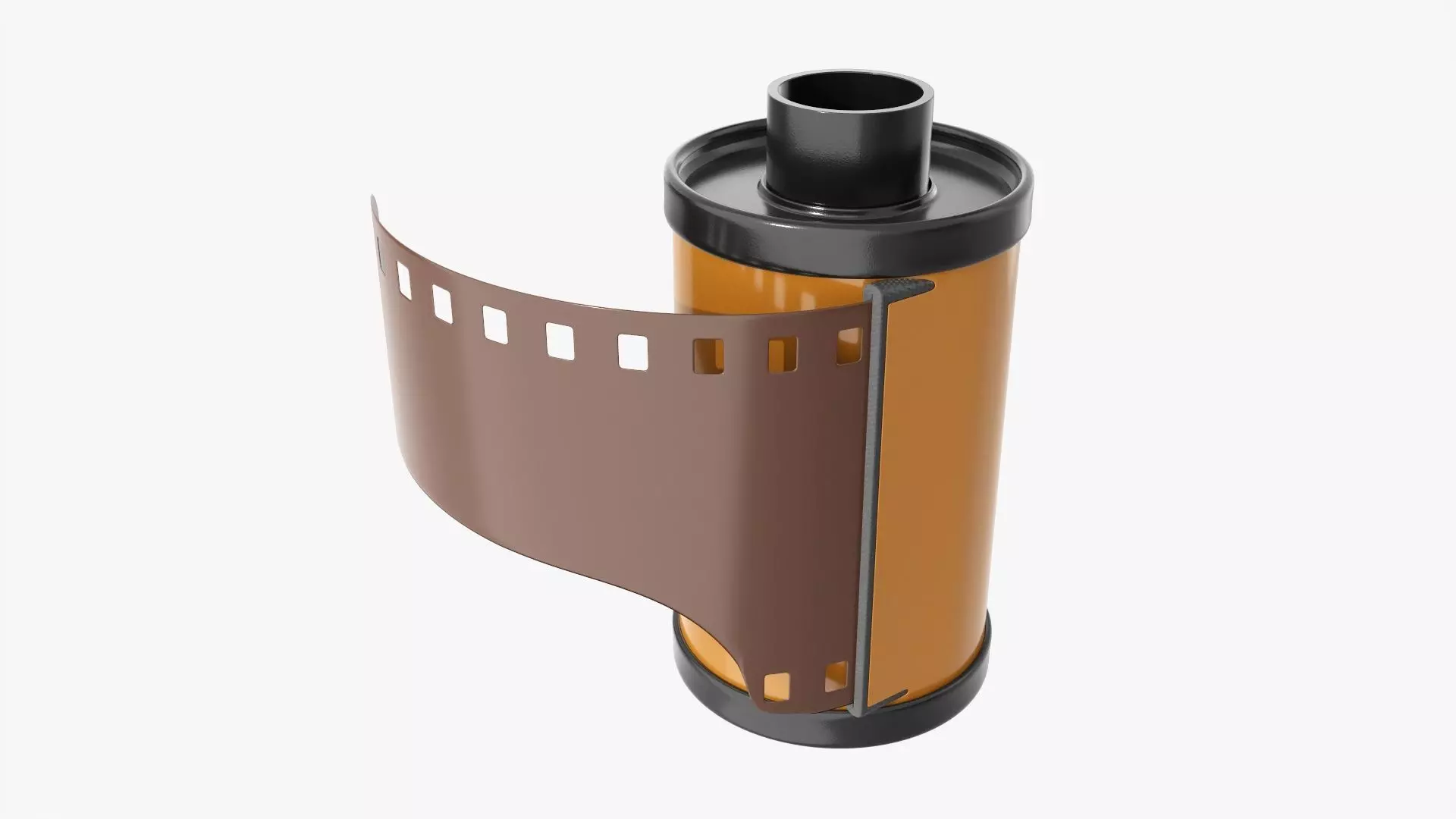Photographic film cassette 3D model_0