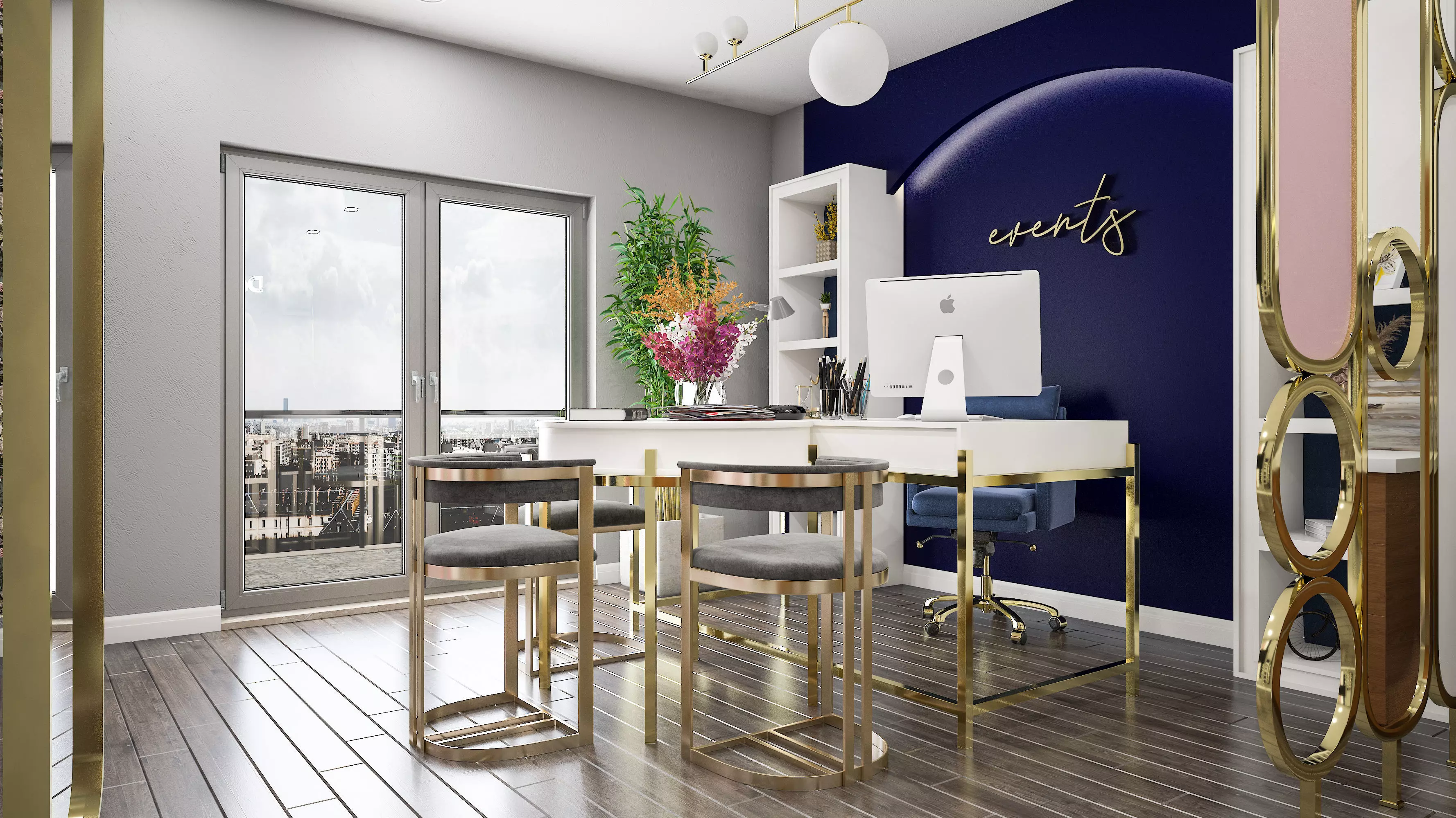 Event Planner Office Design 3D model