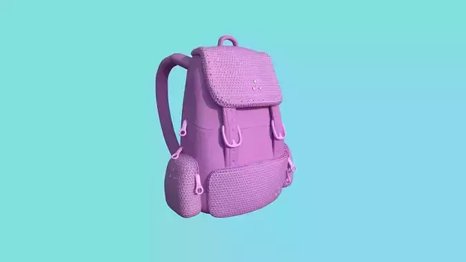 Basic Pink Backpack - Character Fashion Design