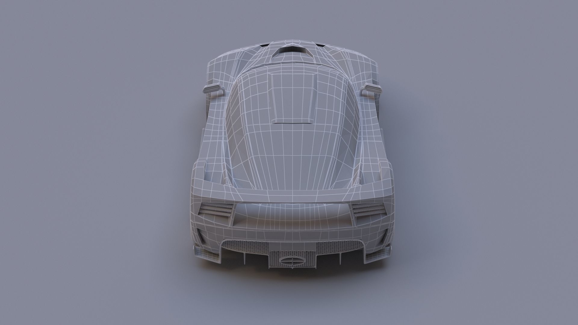 3D Generic Sports Car With Realistic V-Ray Materials 3D model_11