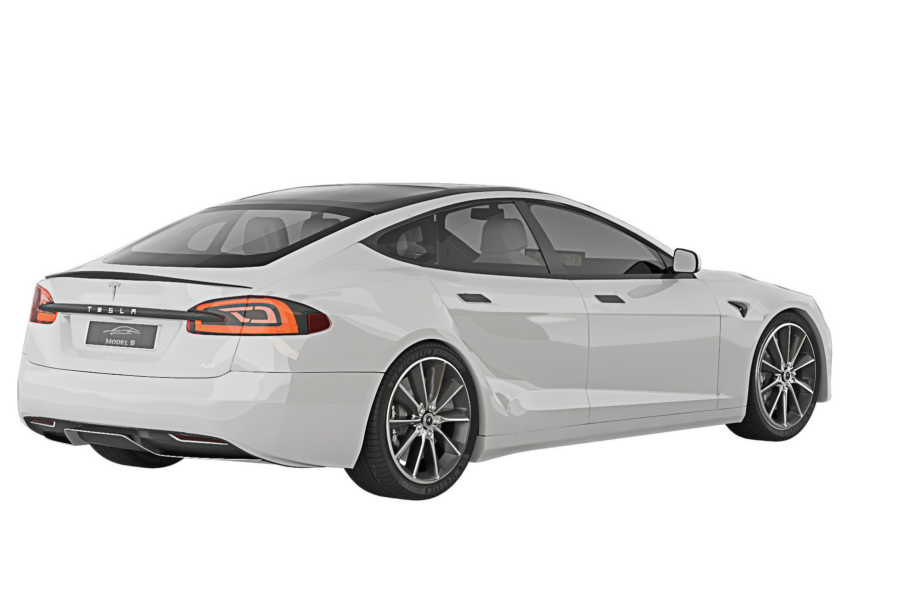 Tesla Model S Plaid 2021 3D model_10