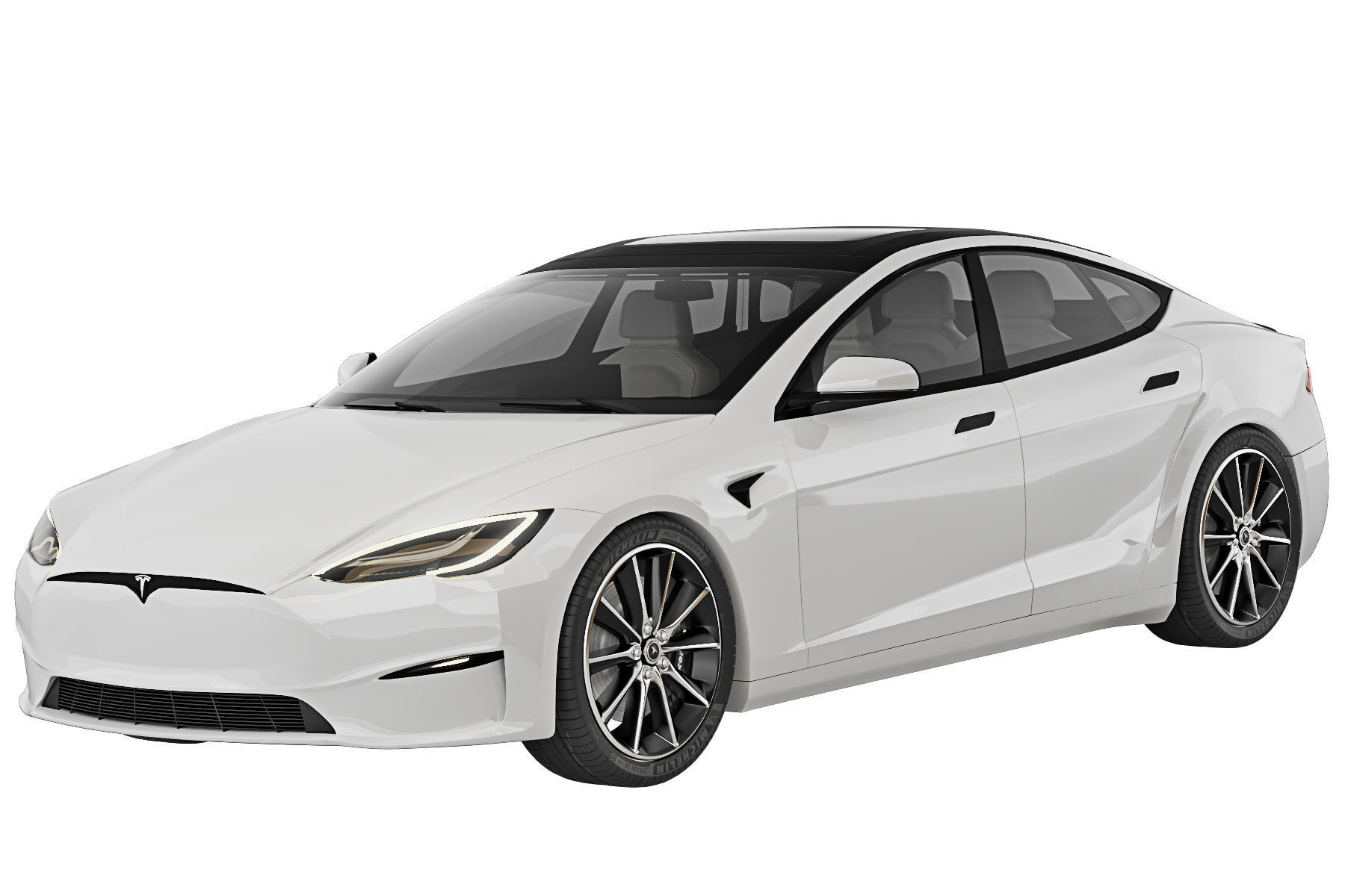 Tesla Model S Plaid 2021 3D model_5