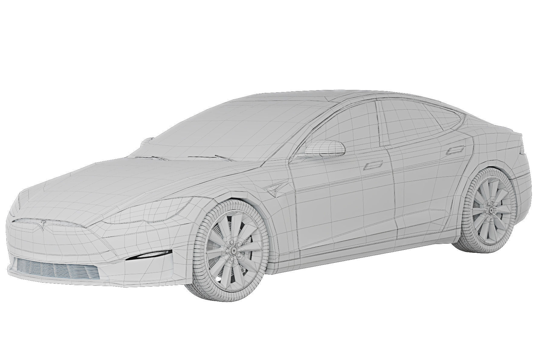 Tesla Model S Plaid 2021 3D model_7