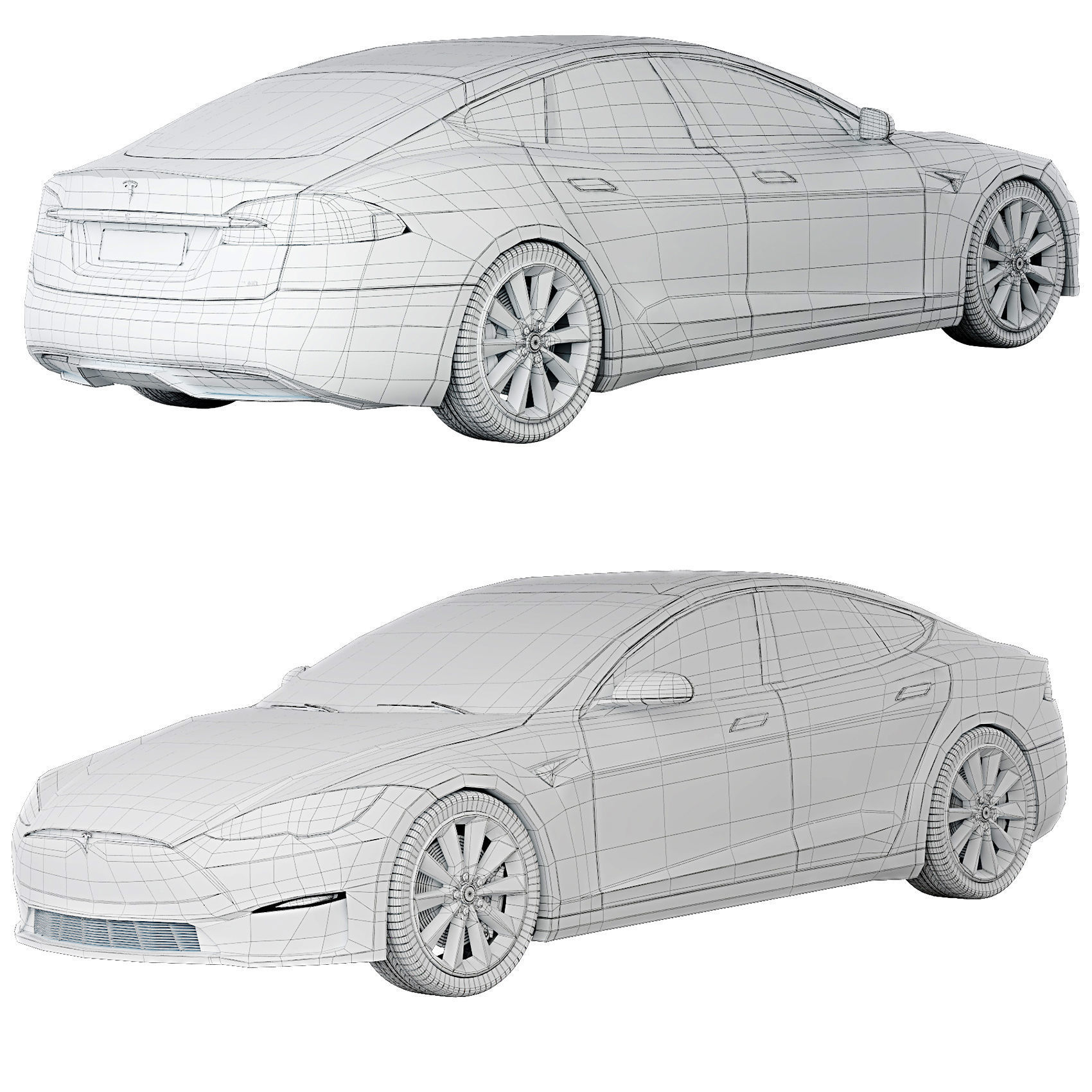 Tesla Model S Plaid 2021 3D model_3