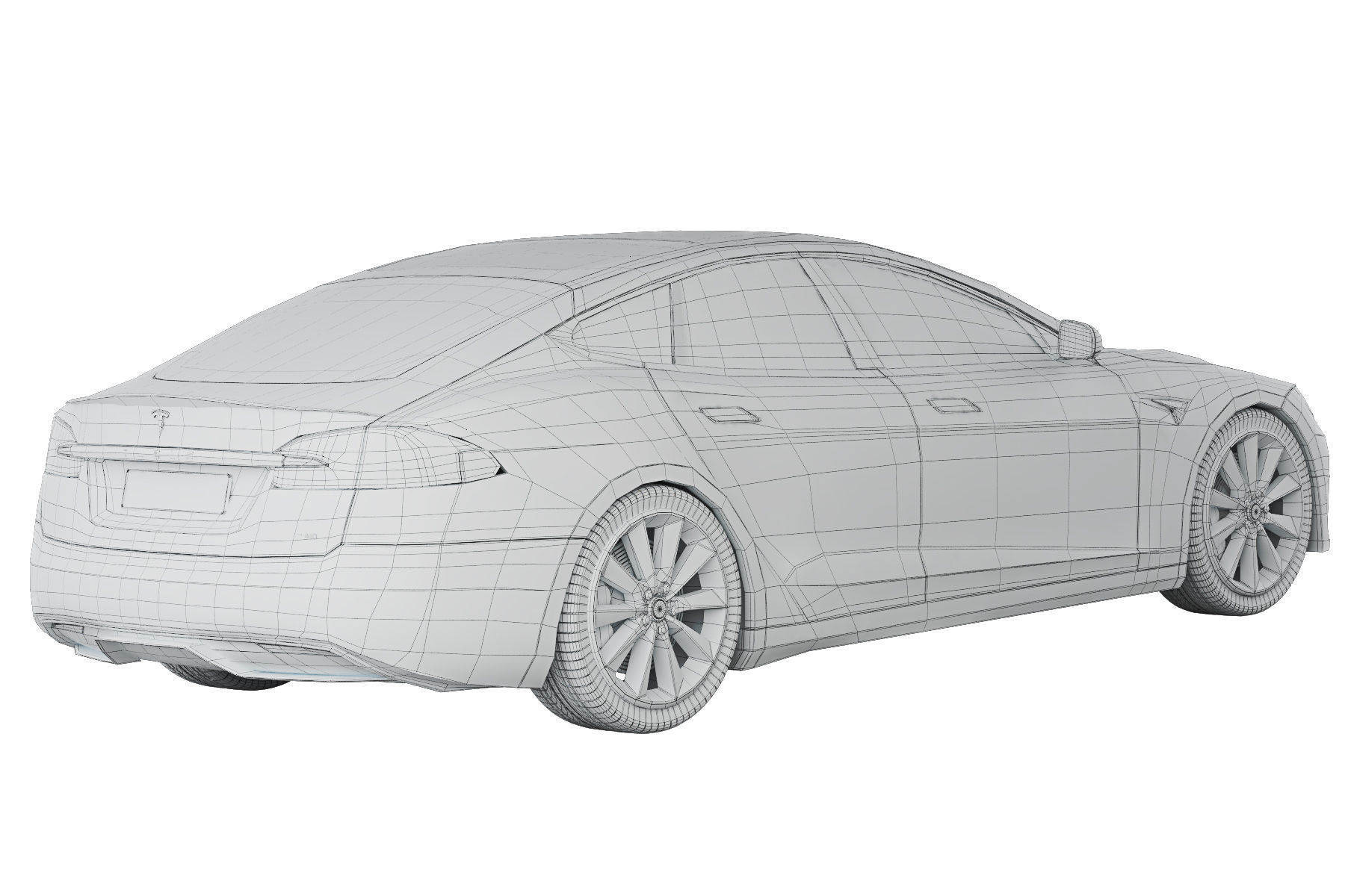 Tesla Model S Plaid 2021 3D model_6