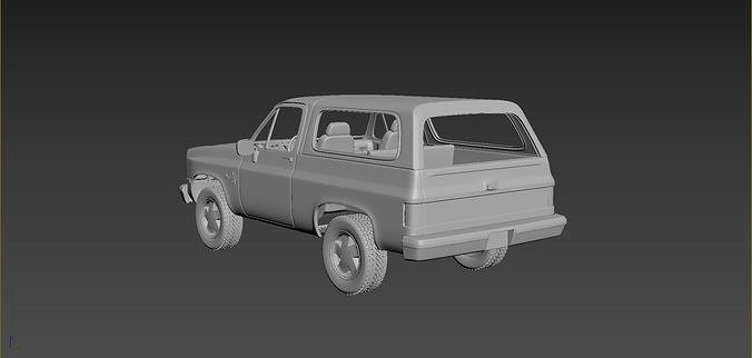 Chevrolet Blazer K5 1984 3D print model 3