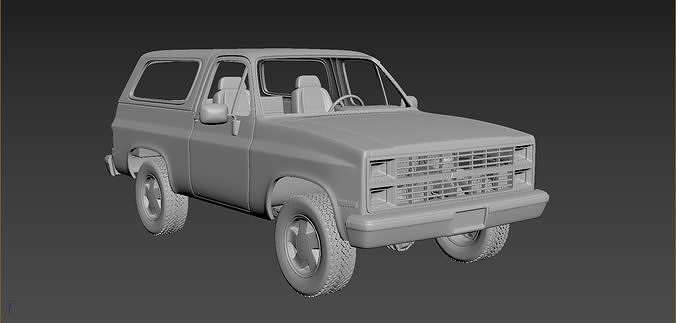 Chevrolet Blazer K5 1984 3D print model 5
