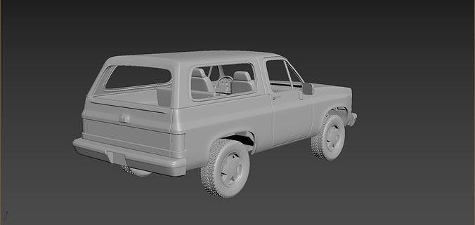 Chevrolet Blazer K5 1984 3D print model 4