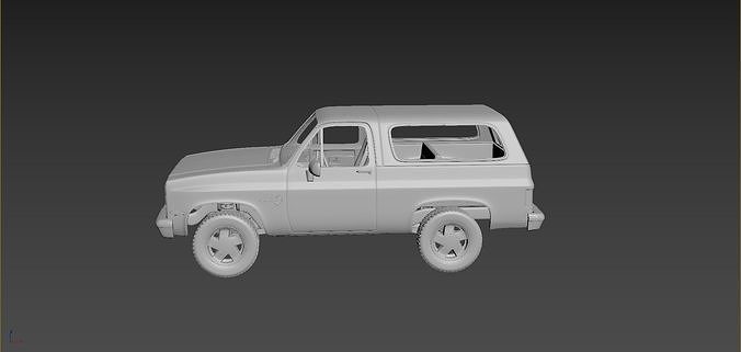 Chevrolet Blazer K5 1984 3D print model 2