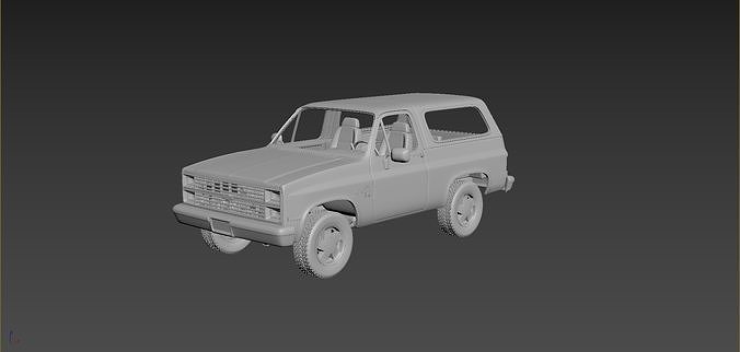 Chevrolet Blazer K5 1984 3D print model