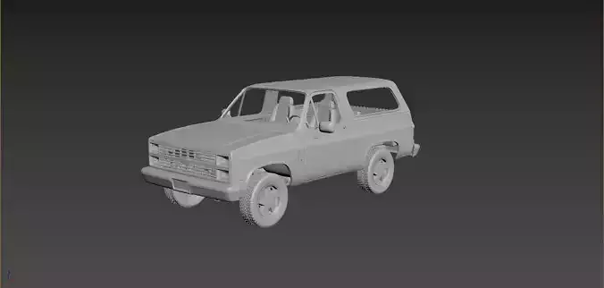 Chevrolet Blazer K5 1984 3D print model