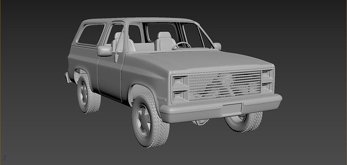 Chevrolet Blazer K5 1984 3D print model 7