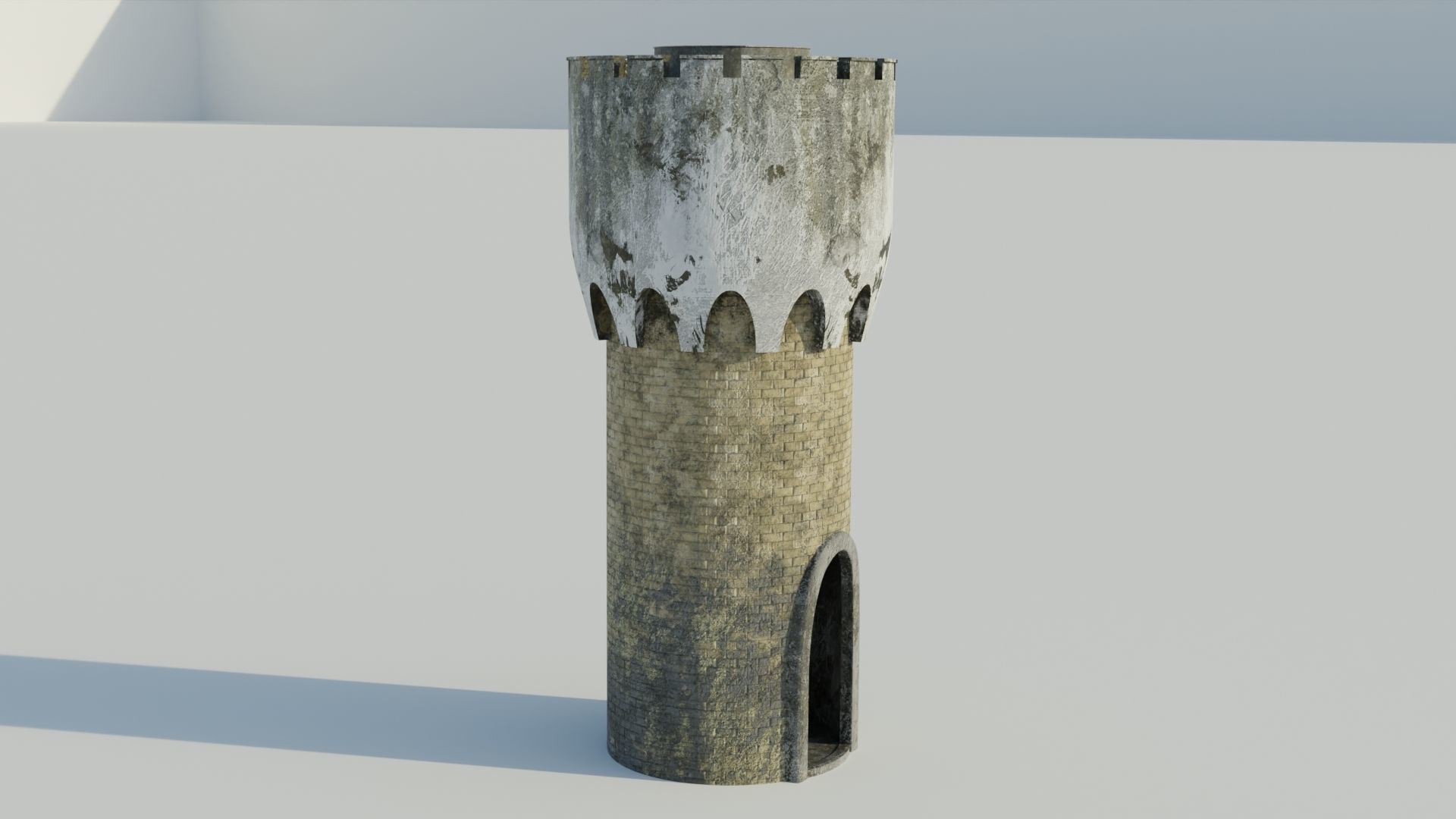 Tower 3D model textures PBR 4K Low-poly 3D model_12