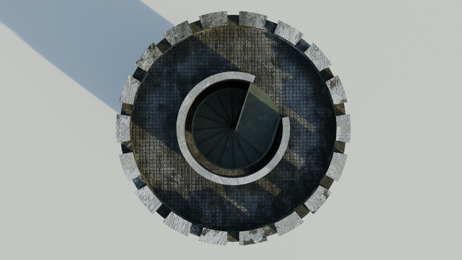 Tower 3D model textures PBR 4K Low-poly 3D model_2