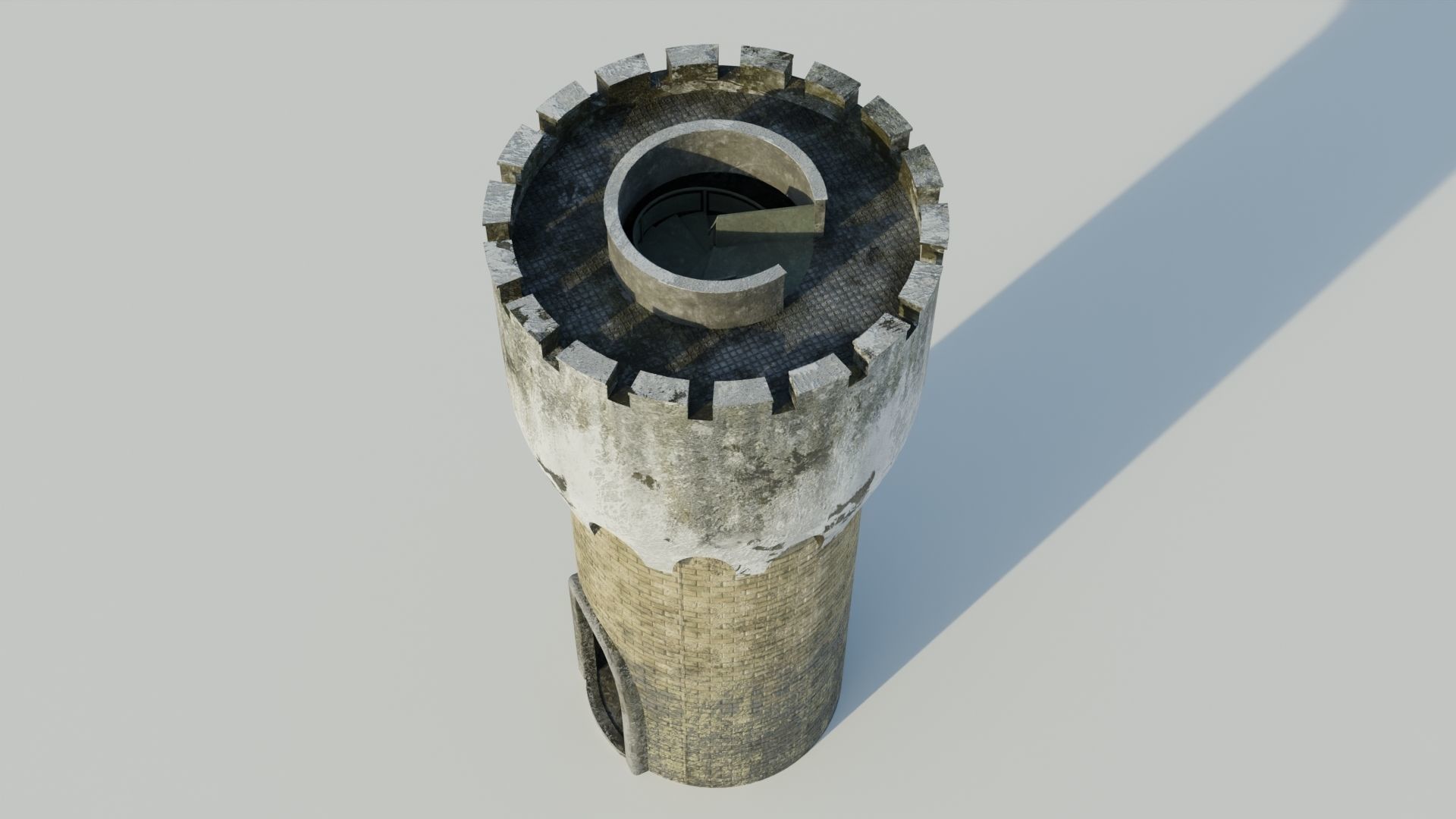 Tower 3D model textures PBR 4K Low-poly 3D model_11