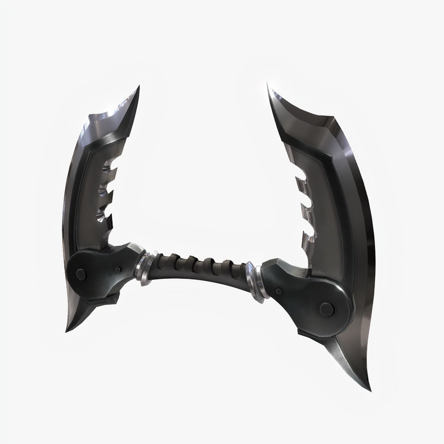Katar-Chakram axe Low-poly 3D model_7