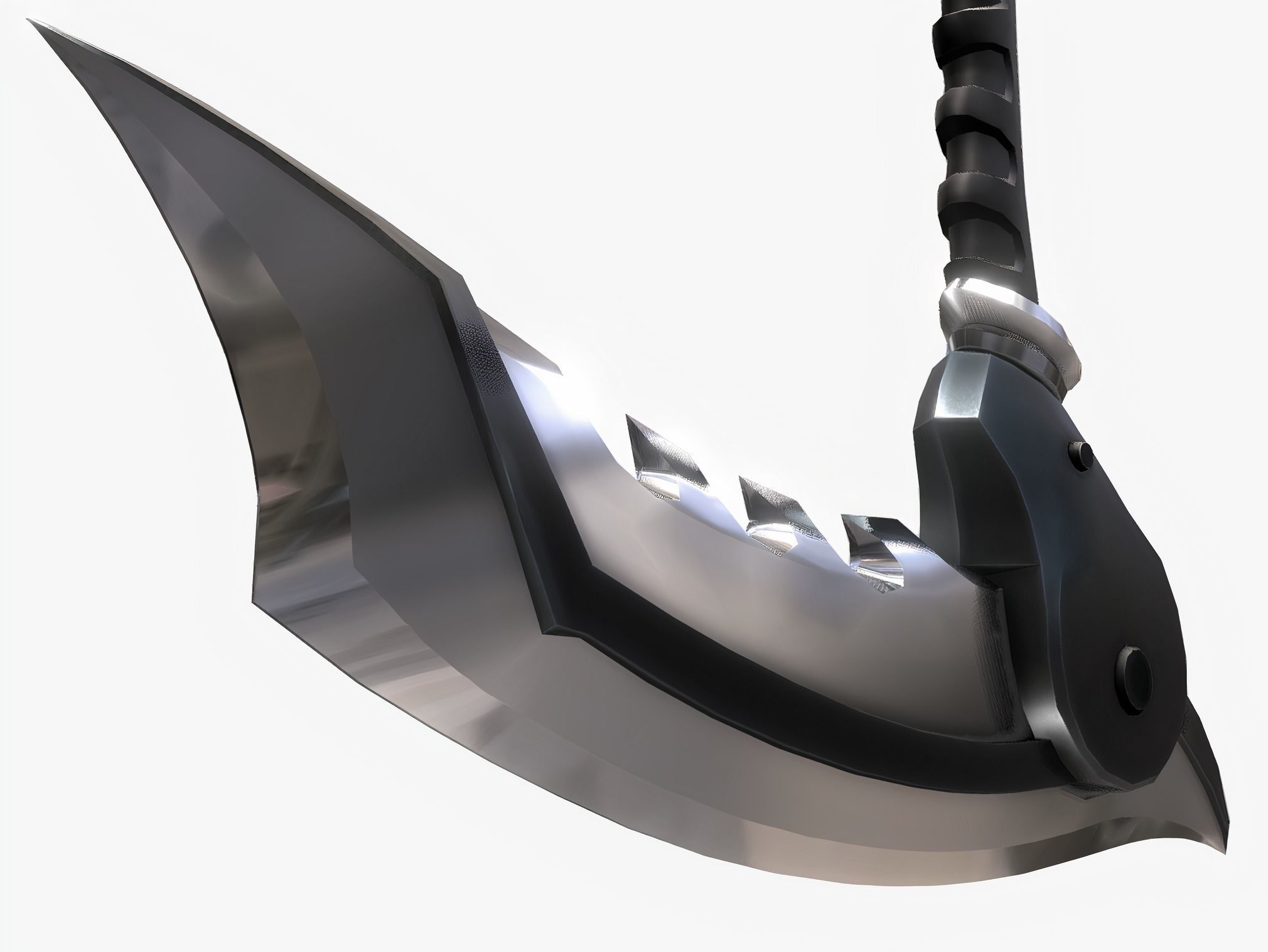 Katar-Chakram axe Low-poly 3D model_6