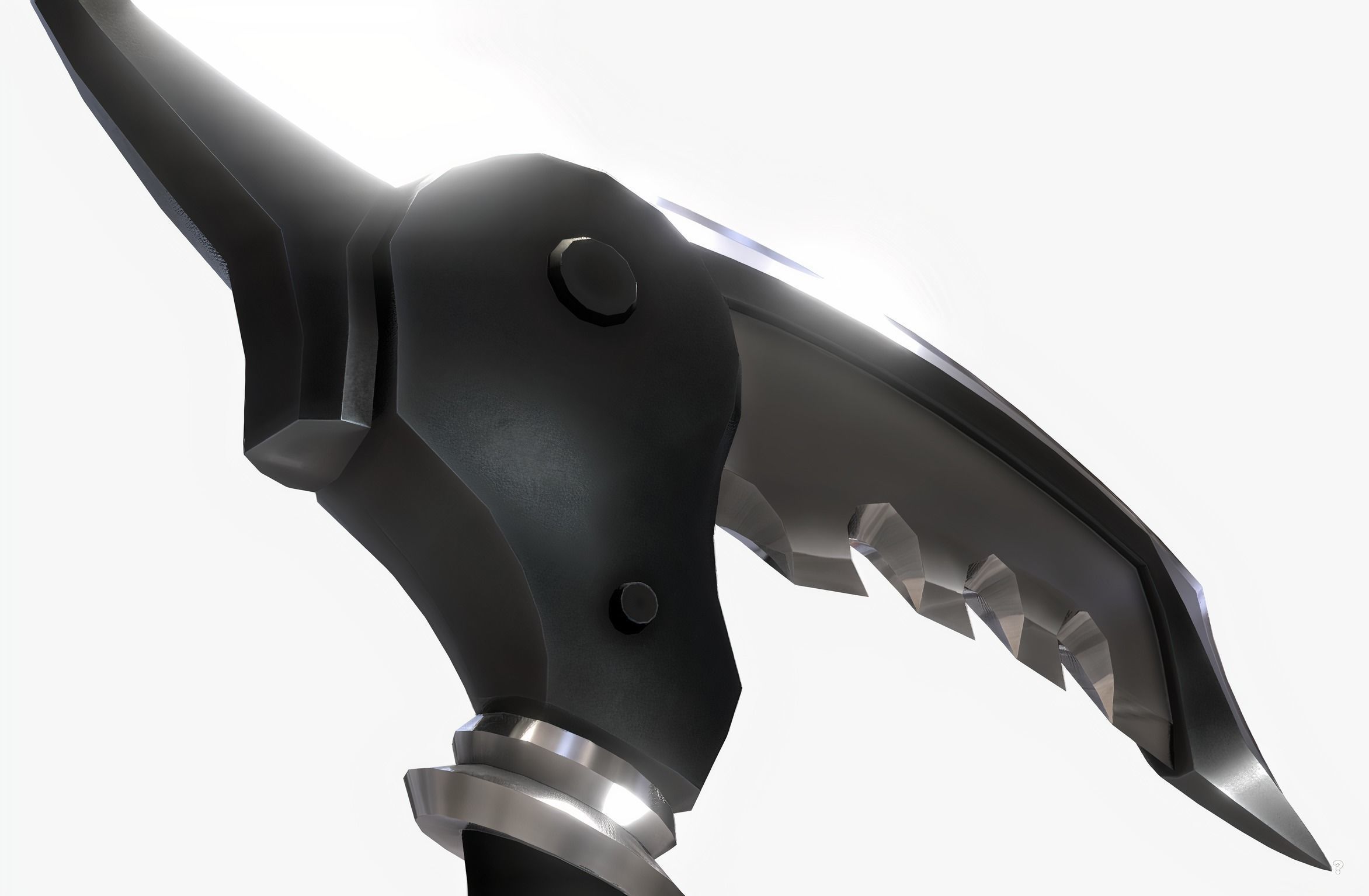 Katar-Chakram axe Low-poly 3D model_4