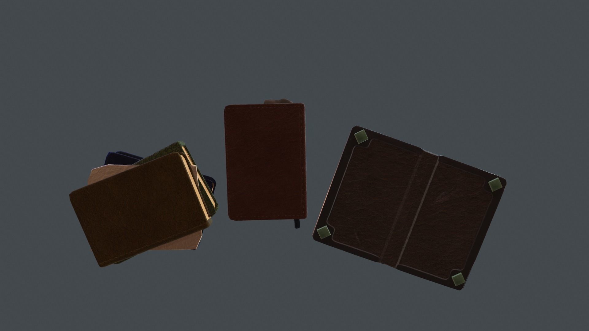 Stylized Alchemist Books Low-poly 3D models Low-poly 3D model_5