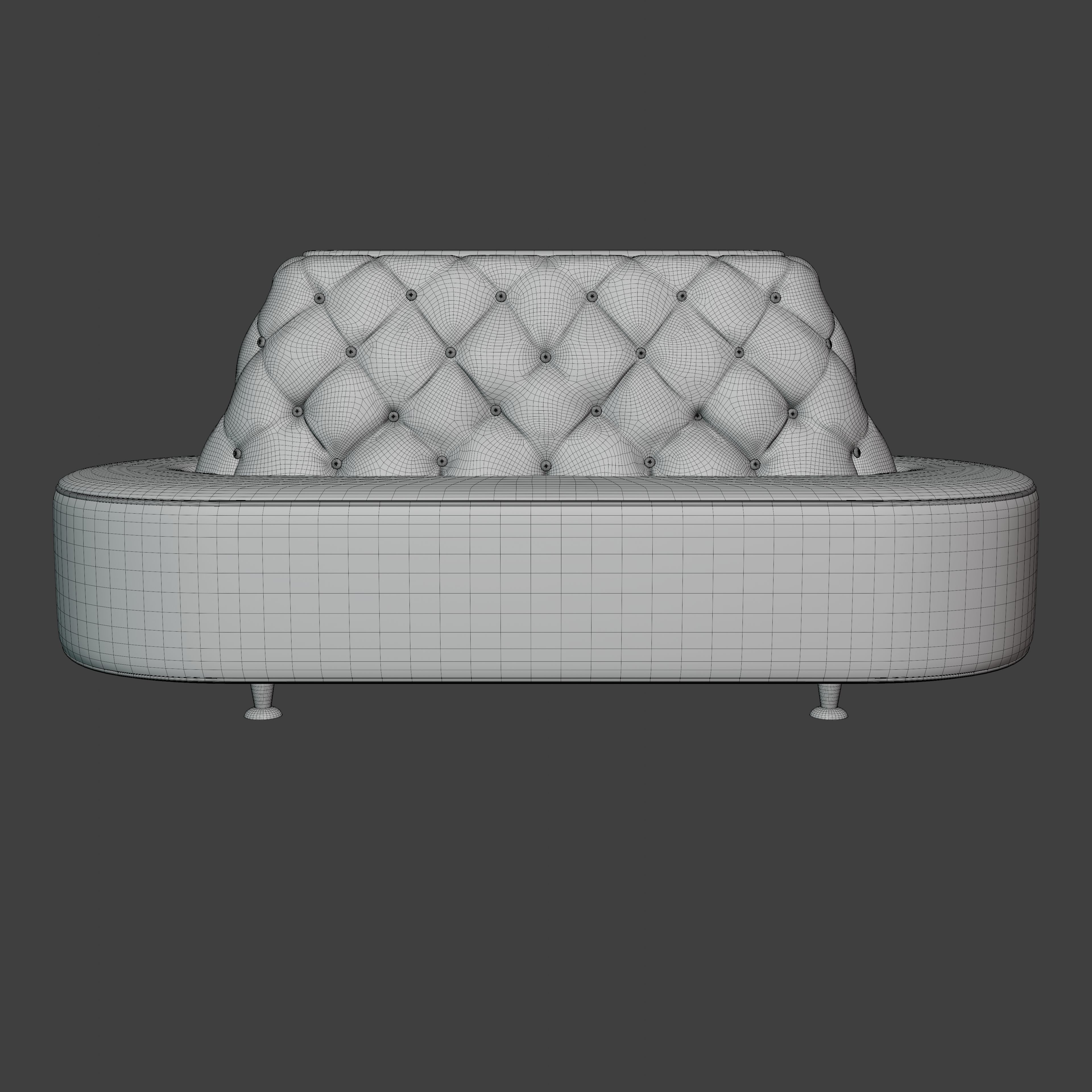 Tufted Sofa 3D model_3