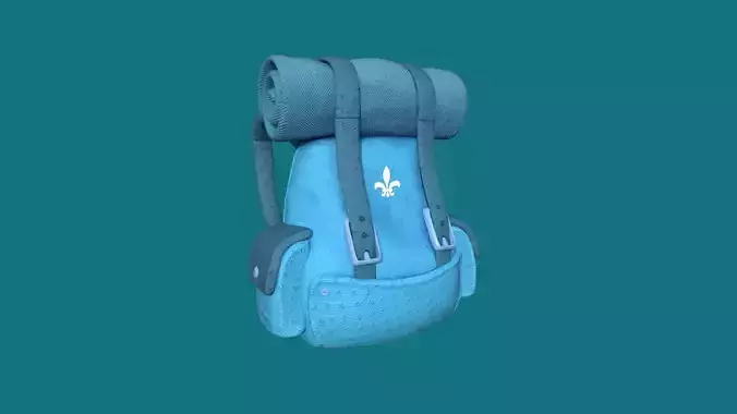 Light Blue Backpack - Character Fashion Design