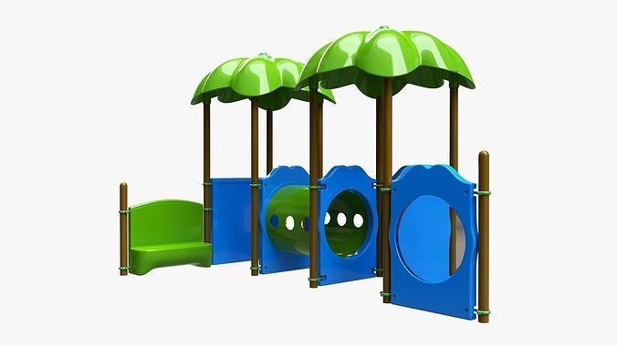 Kids playground outdoor 03 3D model