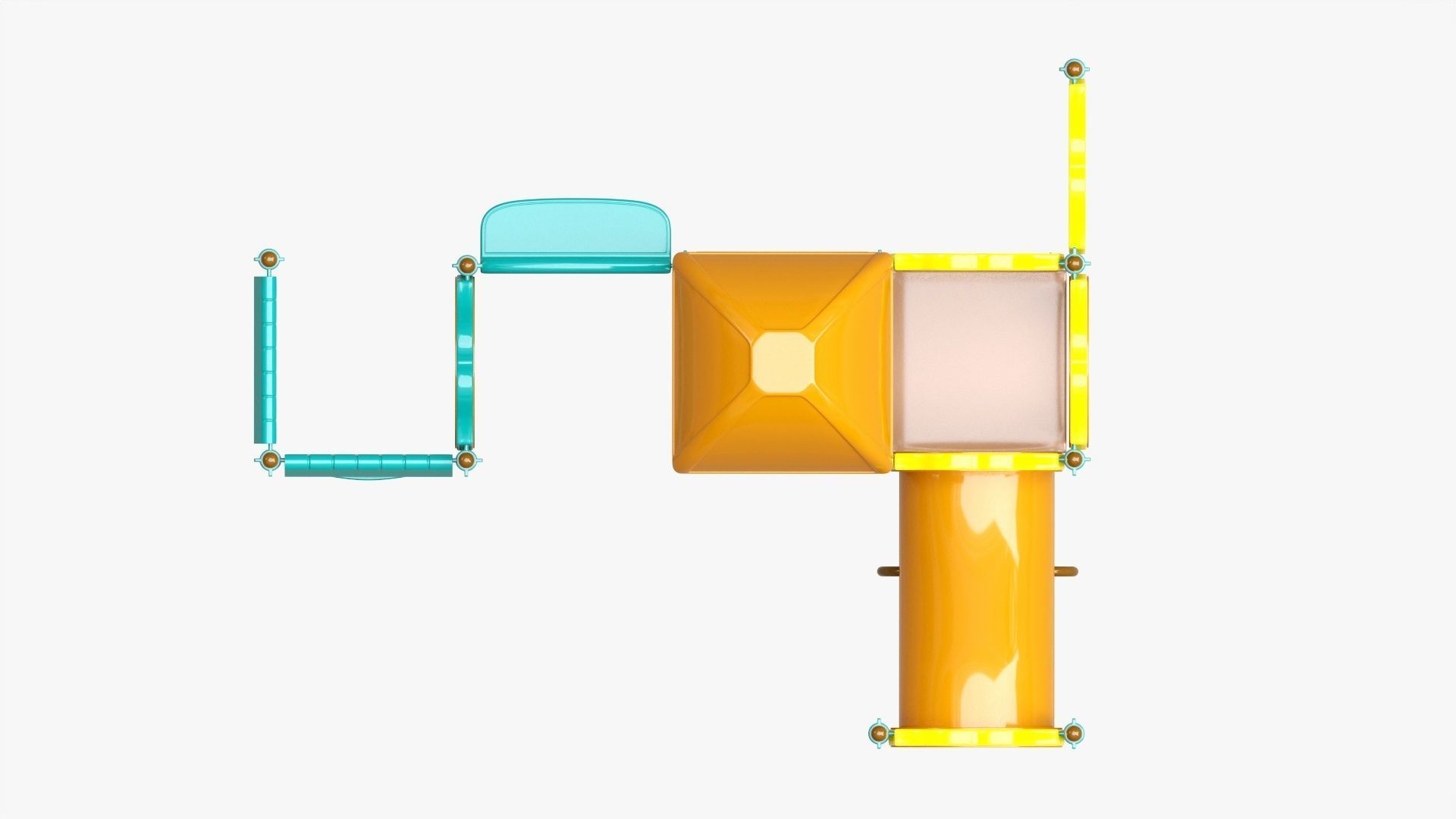 Kids playground outdoor 04 3D model_5