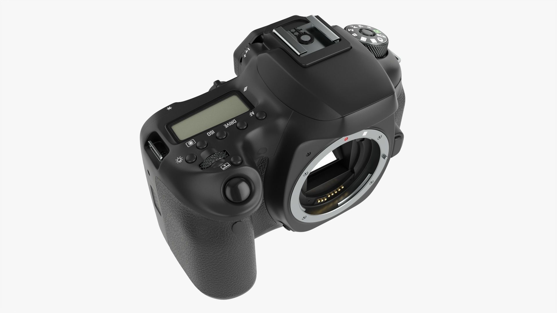 DSLR camera body close 3D model_4