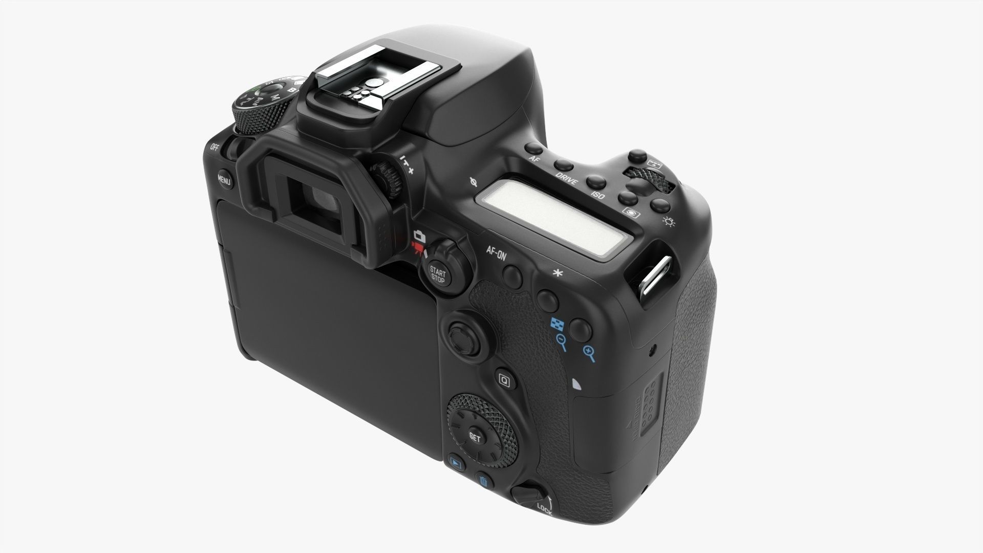 DSLR camera body close 3D model_3