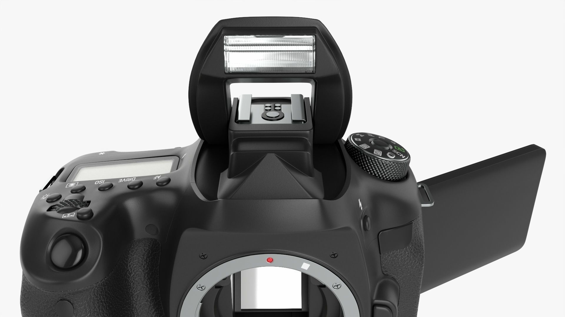 DSLR camera body close 3D model_6