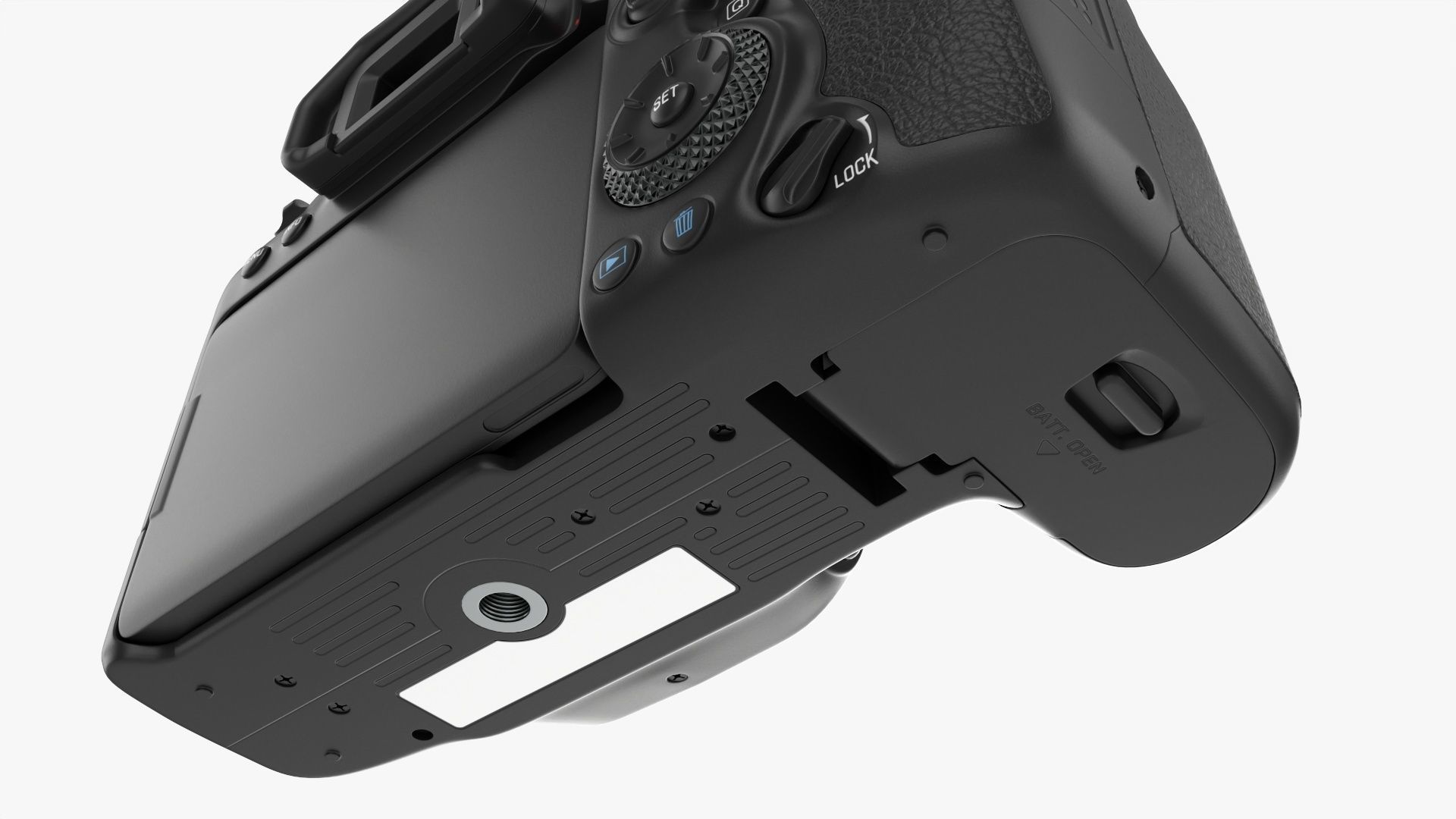 DSLR camera body close 3D model_11