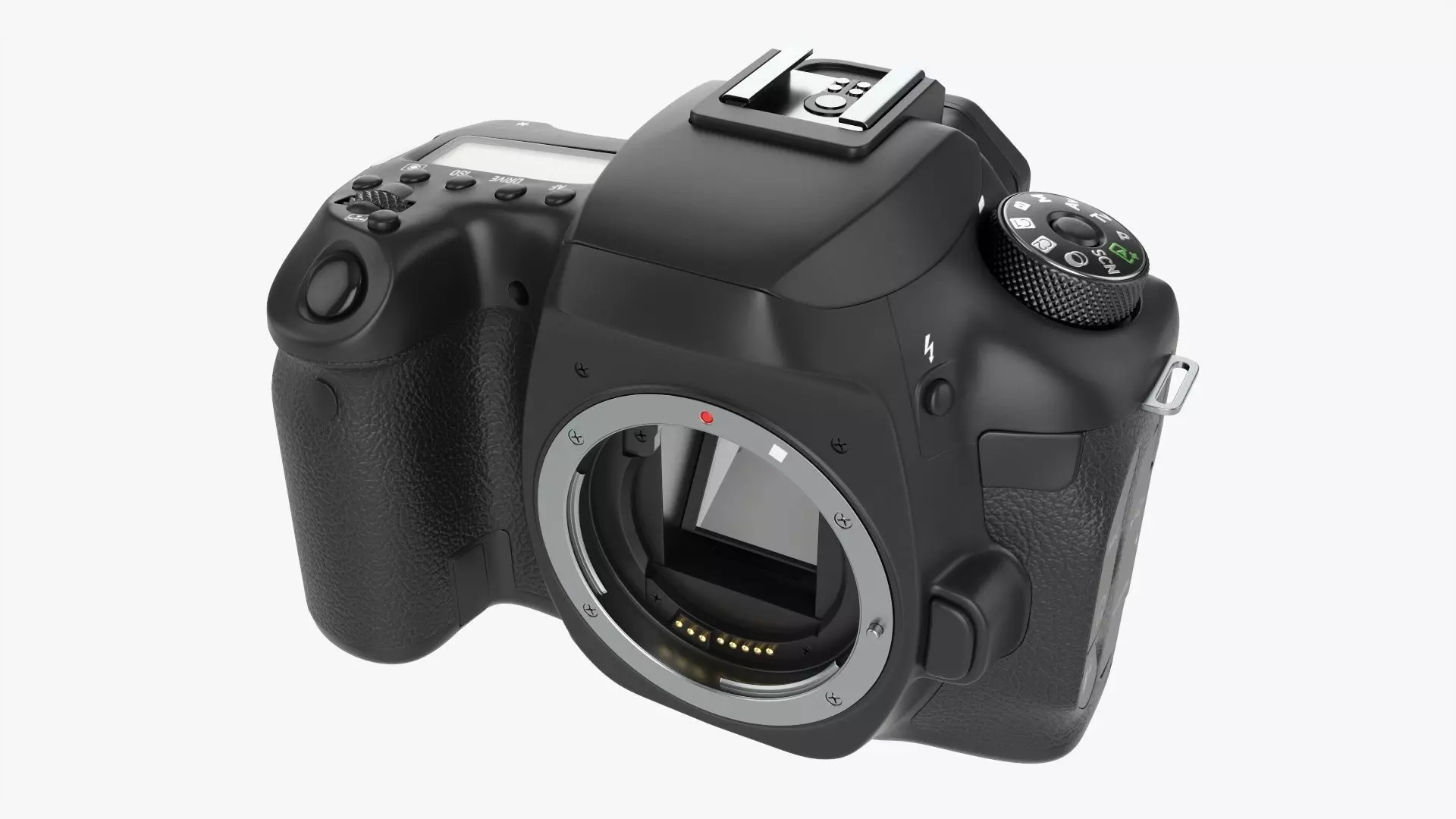 DSLR camera body close 3D model_0