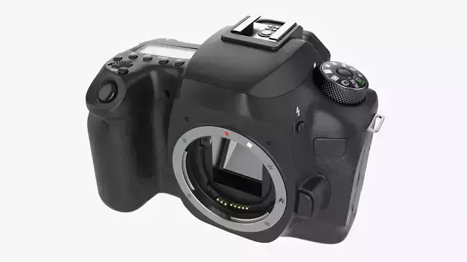 DSLR camera body close