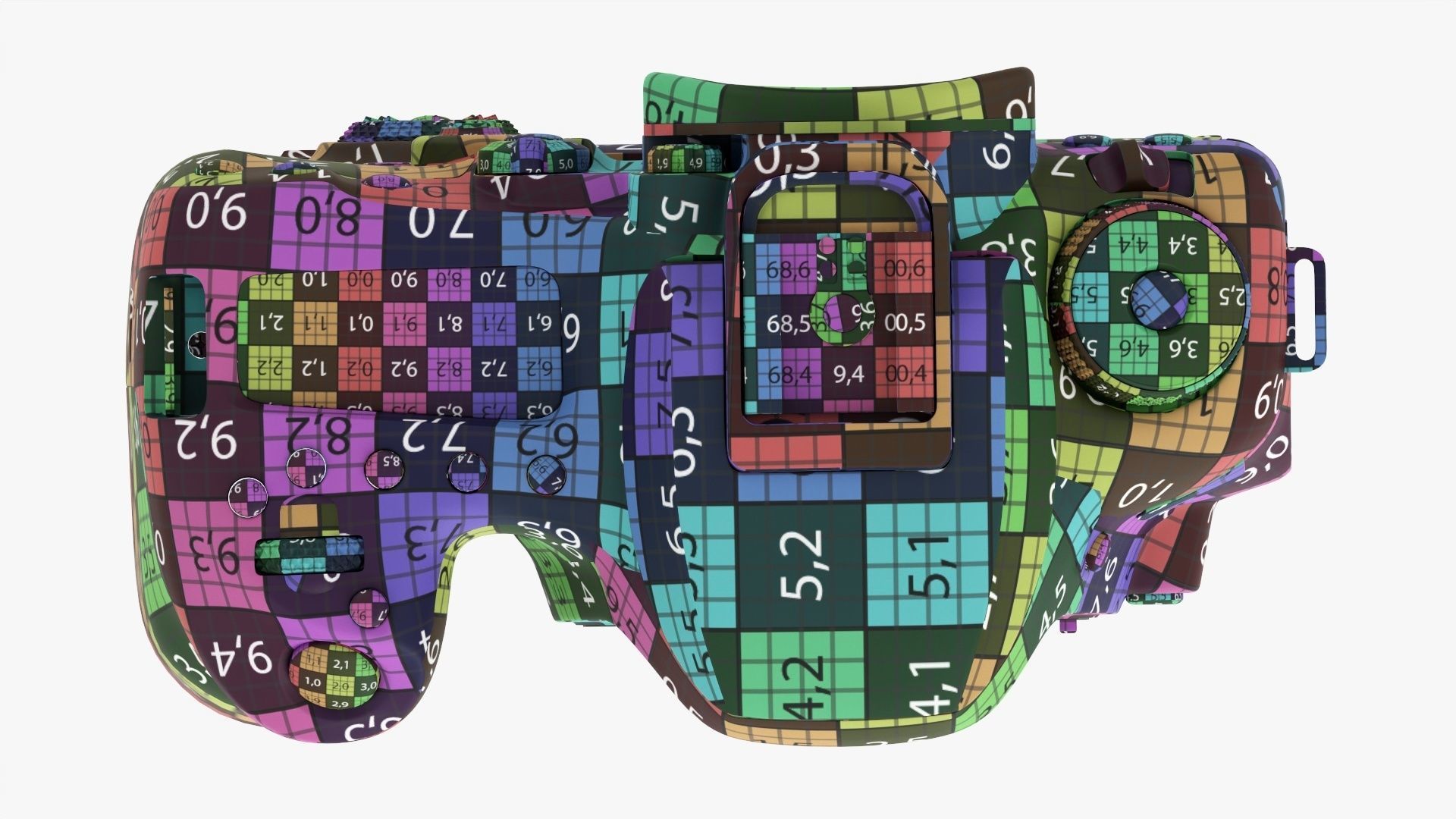 DSLR camera body close 3D model_31