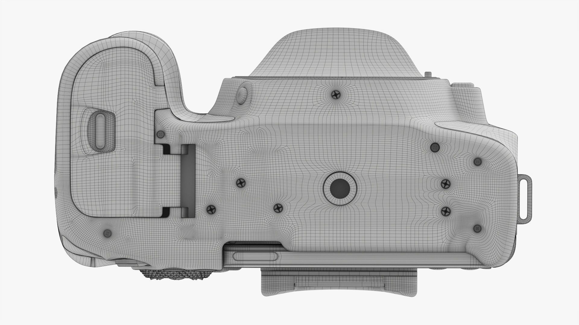 DSLR camera body close 3D model_24