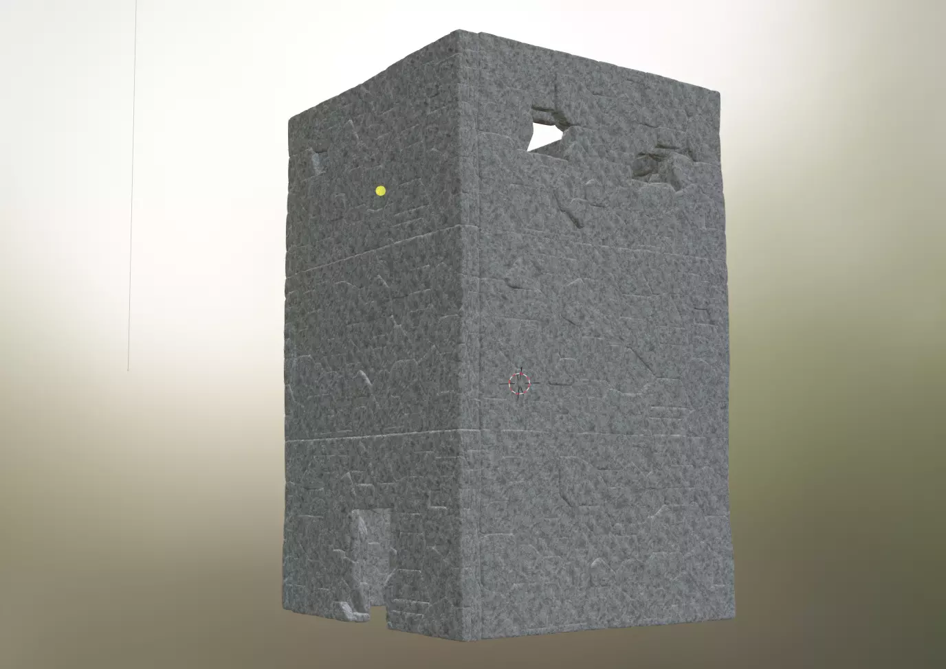 Medieval Stone Tower 3D 3D model_0