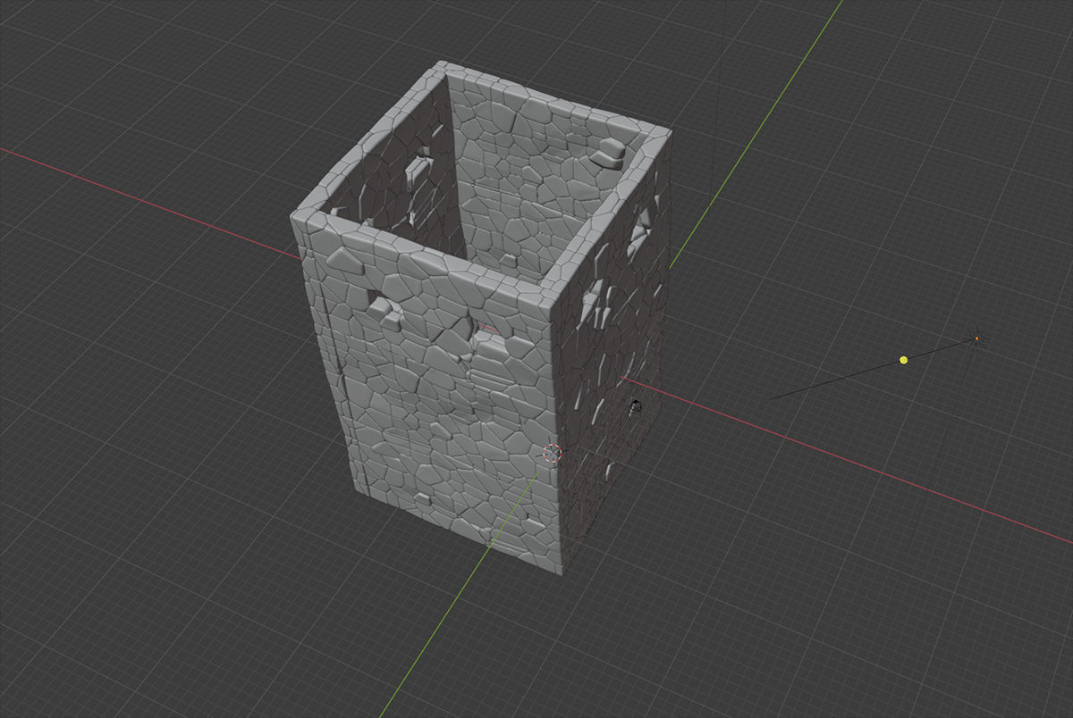 Medieval Stone Tower 3D 3D model_1