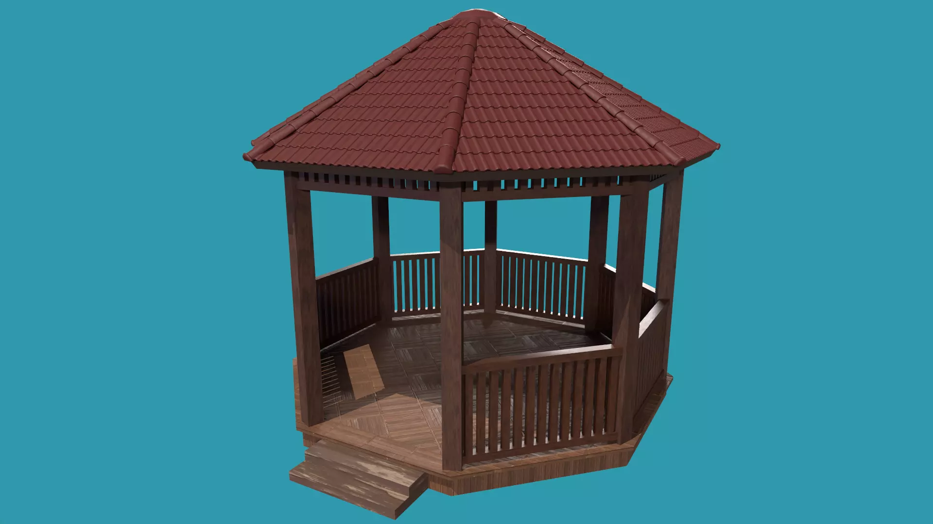 Roof Octagon Free 3D model