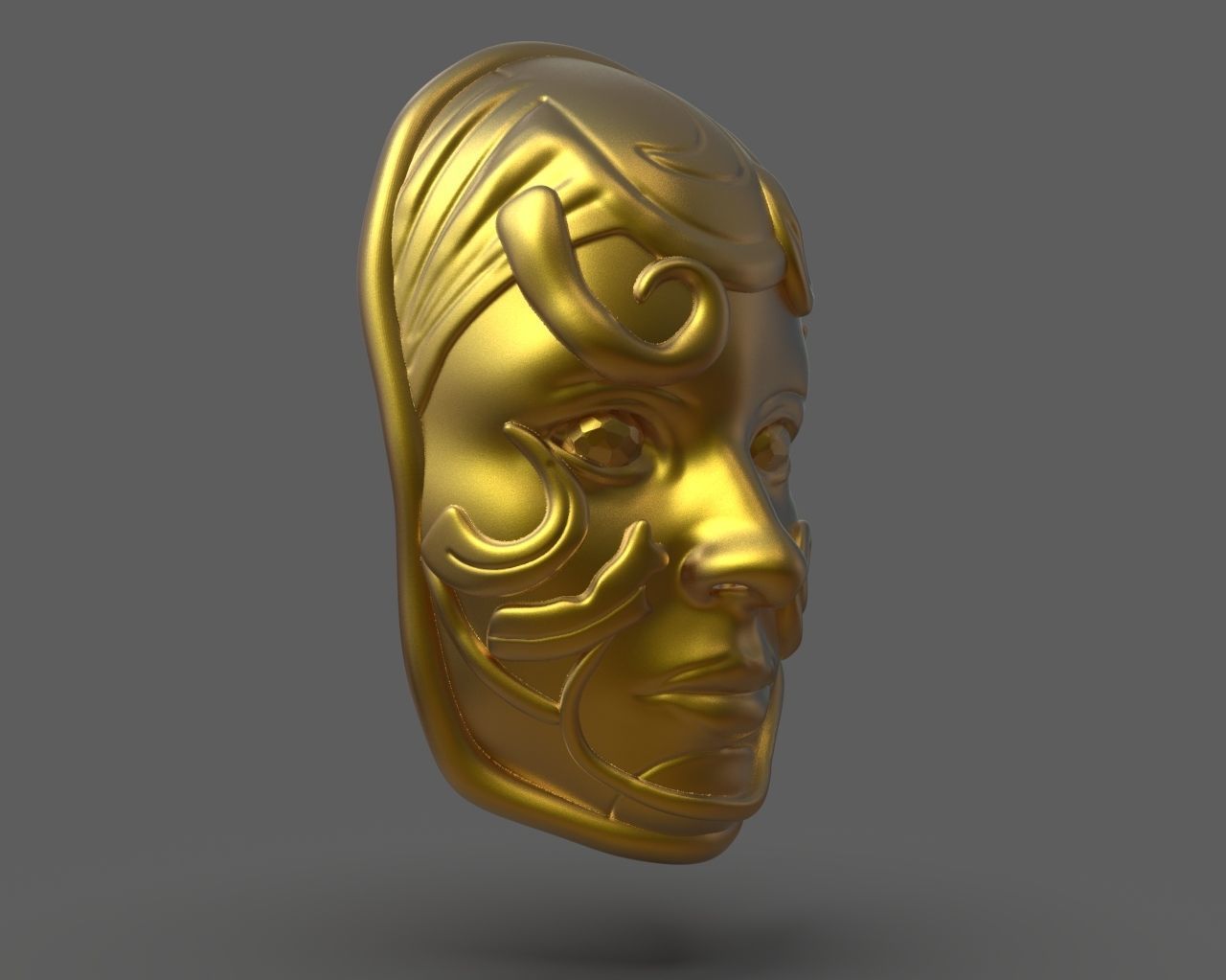 Lyssas Mask from Guild Wars 2 3D print model_5