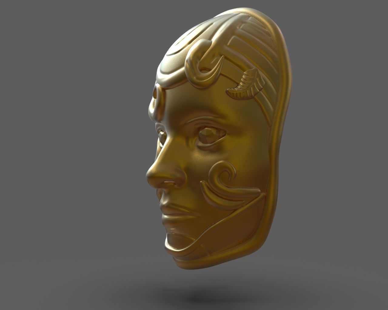 Lyssas Mask from Guild Wars 2 3D print model_4