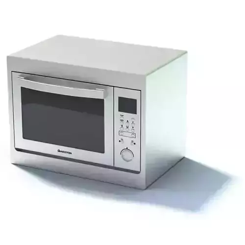 New White Compact Microwave Oven