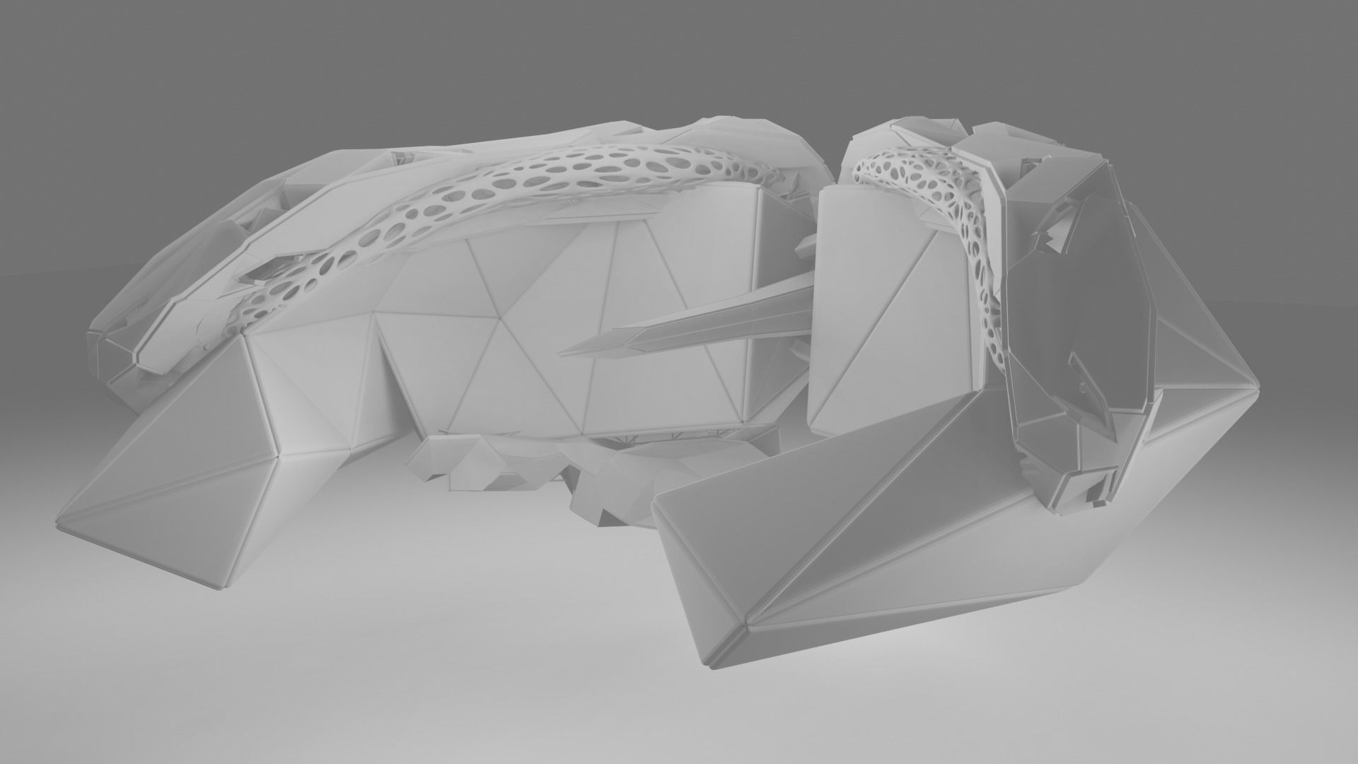 Sci-Fi Scanner Drone 3D model_2