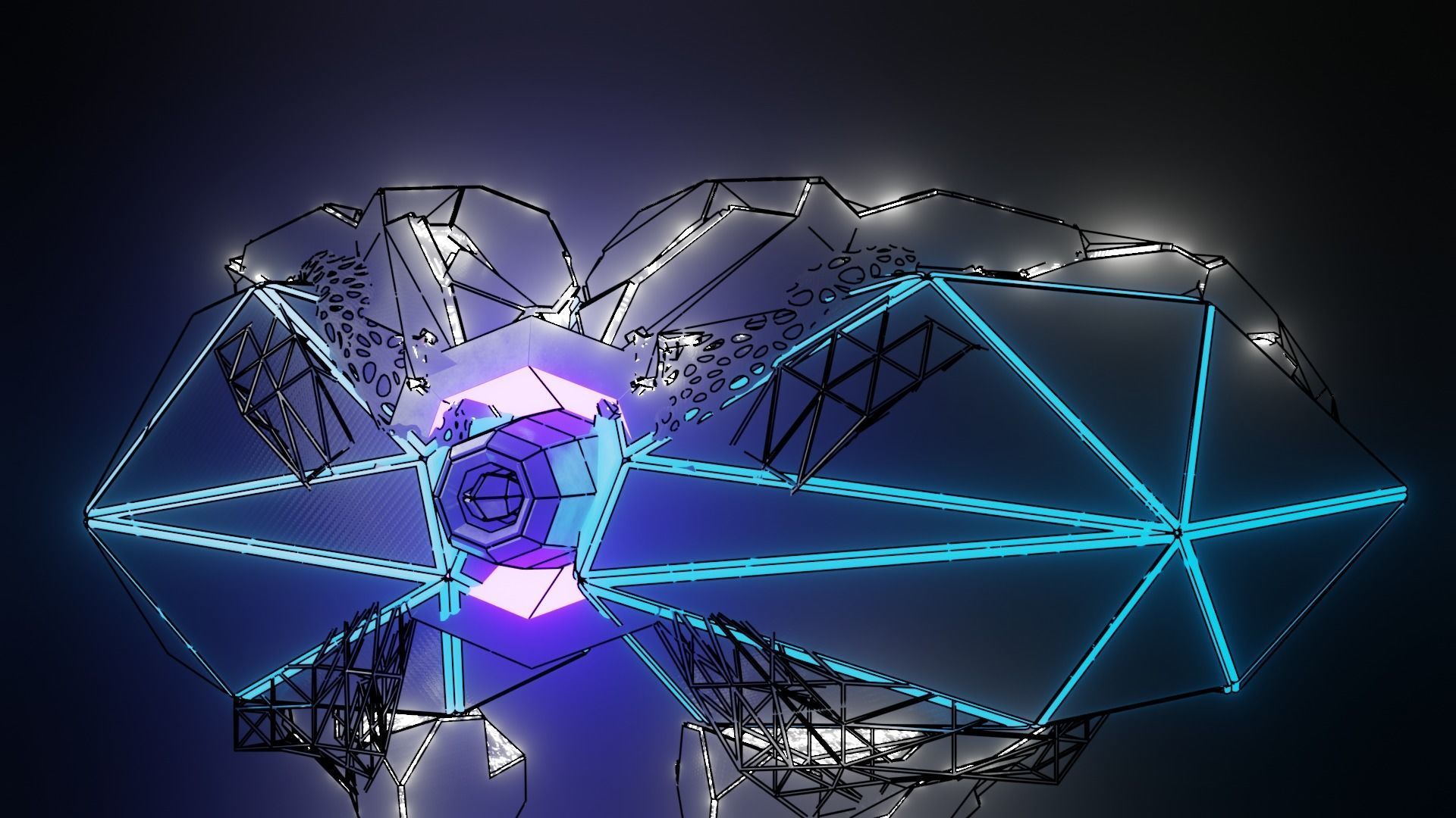 Sci-Fi Scanner Drone 3D model_4