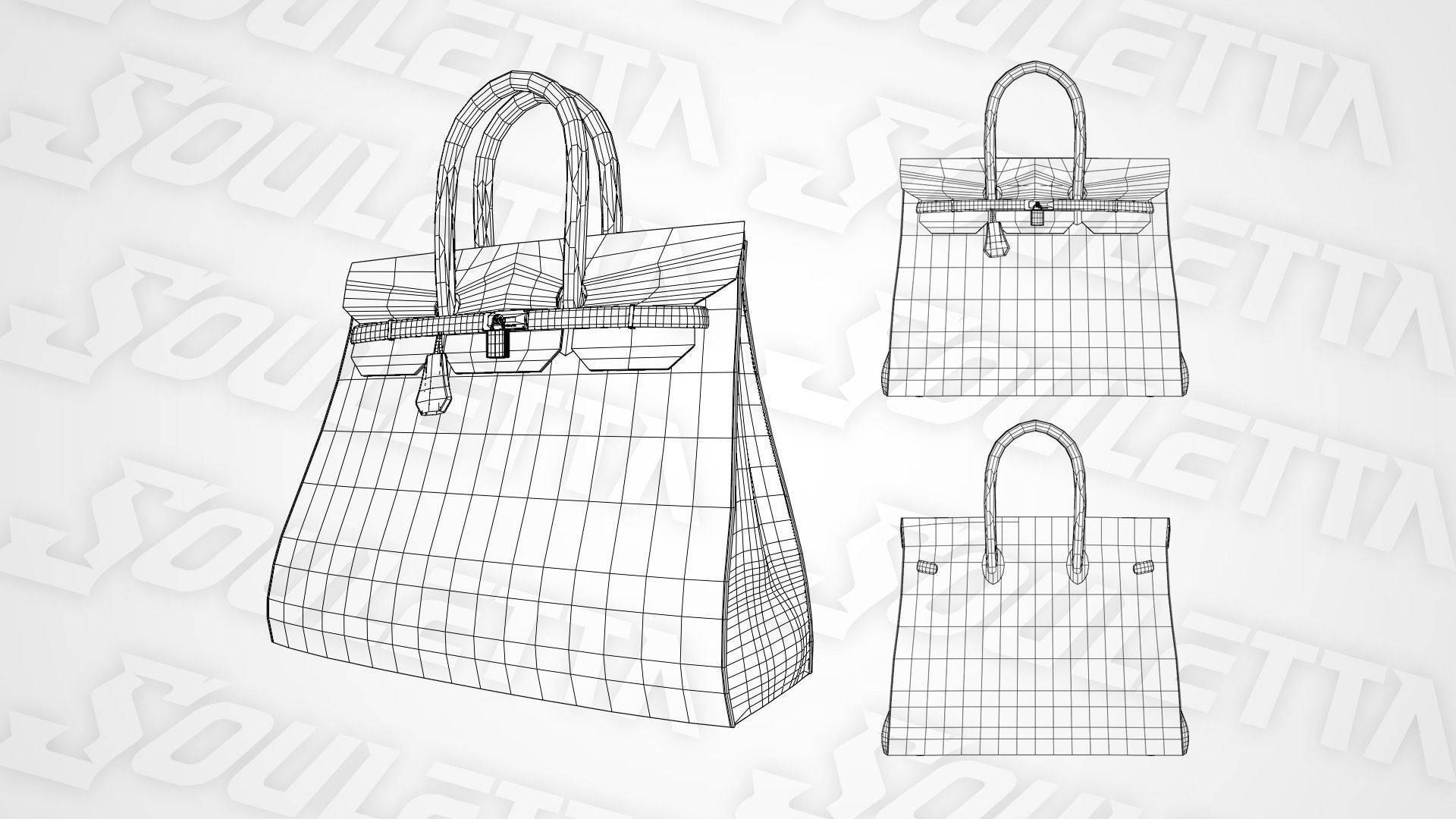 HERMES-PARIS Birkin Bag 3D model | CGTrader