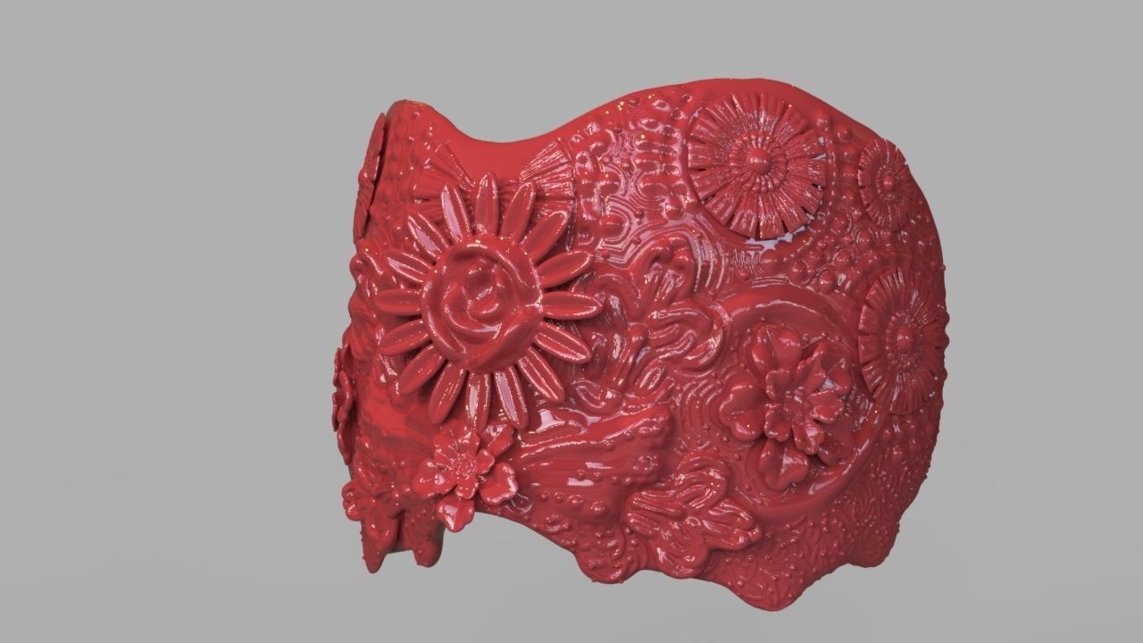 Natural Headpiece Mask 3D Print 3D print model_12