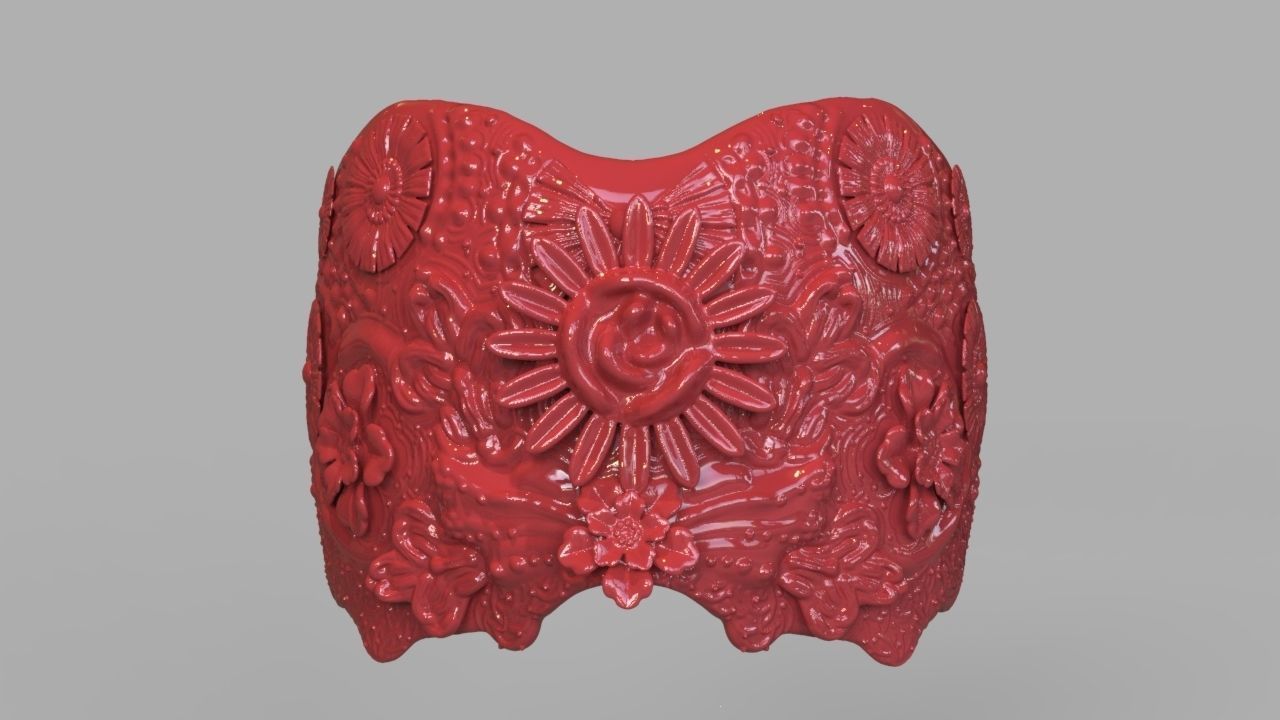 Natural Headpiece Mask 3D Print 3D print model_5