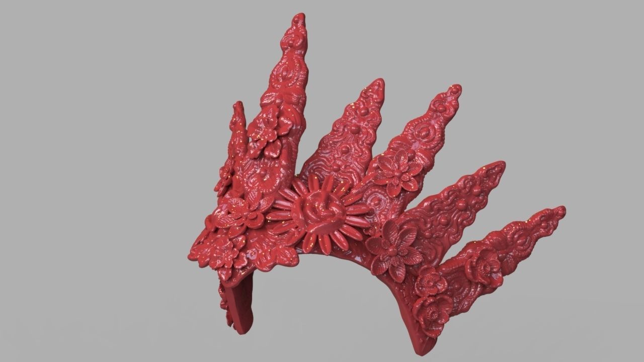 Natural Headpiece Mask 3D Print 3D print model_3