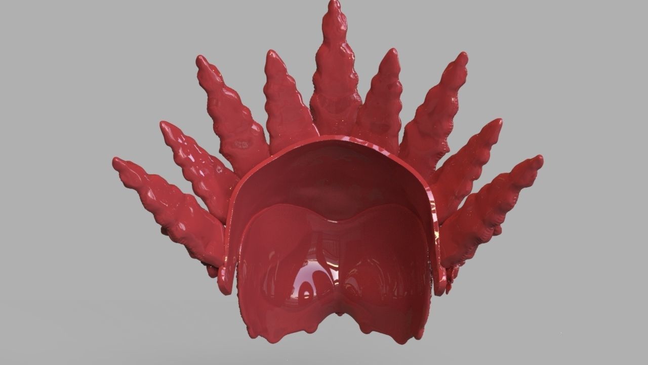Natural Headpiece Mask 3D Print 3D print model_7