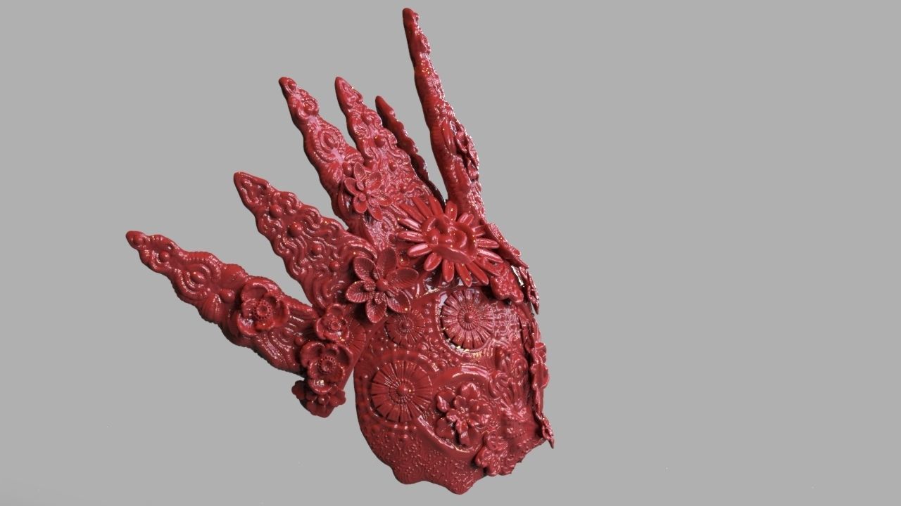 Natural Headpiece Mask 3D Print 3D print model_4
